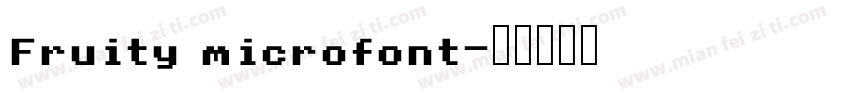 Fruity microfont字体转换